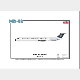 McDonnell Douglas MD-82 - Iran Air Tours (Art Print) Posters and Art